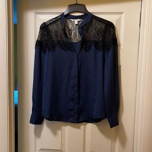 Navy blouse by Lauren Conrad M